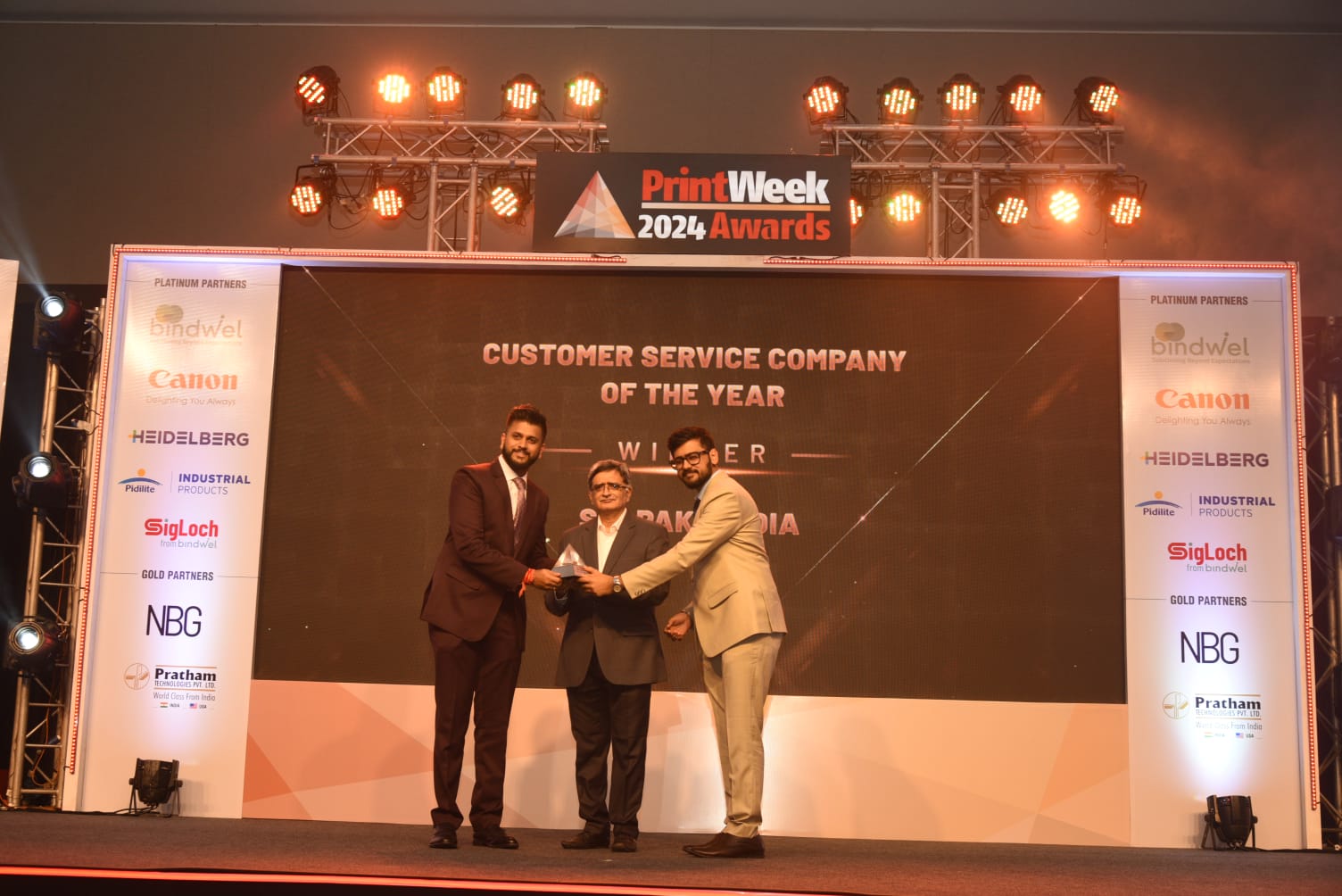 Customer Service Company of the Year, PrintWeek Awards 2024 @the Westin Mumbai Powai